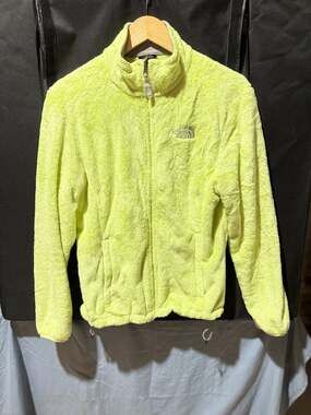 The North Face Women's Osito Full-Zip High-Pile Fleece Jacket Neon Yellow